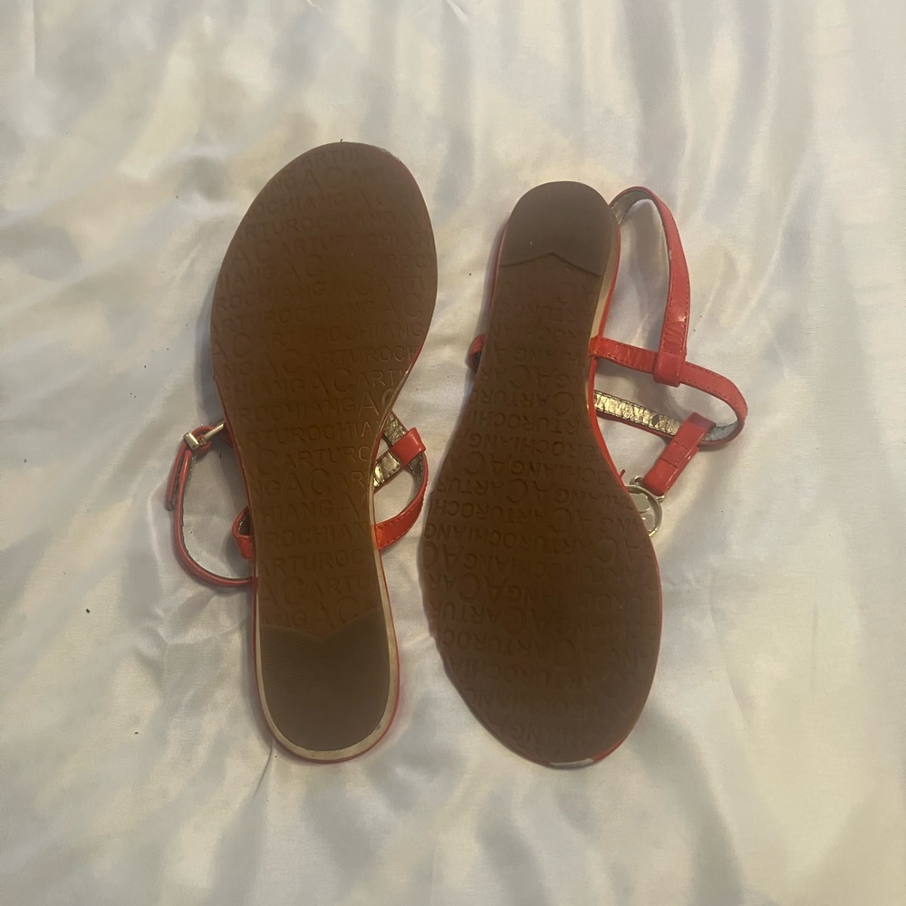 Arturo Chiang Vibrant Red Sandals